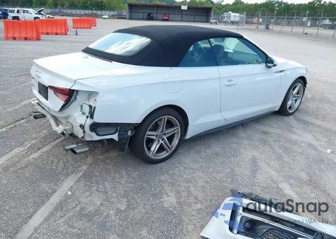 2018 Audi S5 3.0T Premium Plus z USA, uszkodzony, nr VIN WAU24GF50JN009209